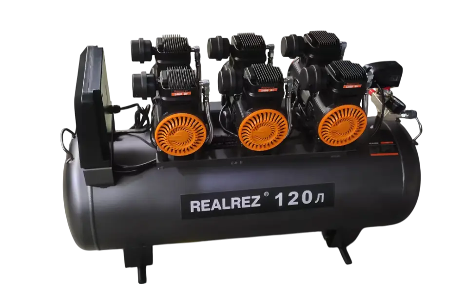 Безмасляный компрессор REALREZ TR-120