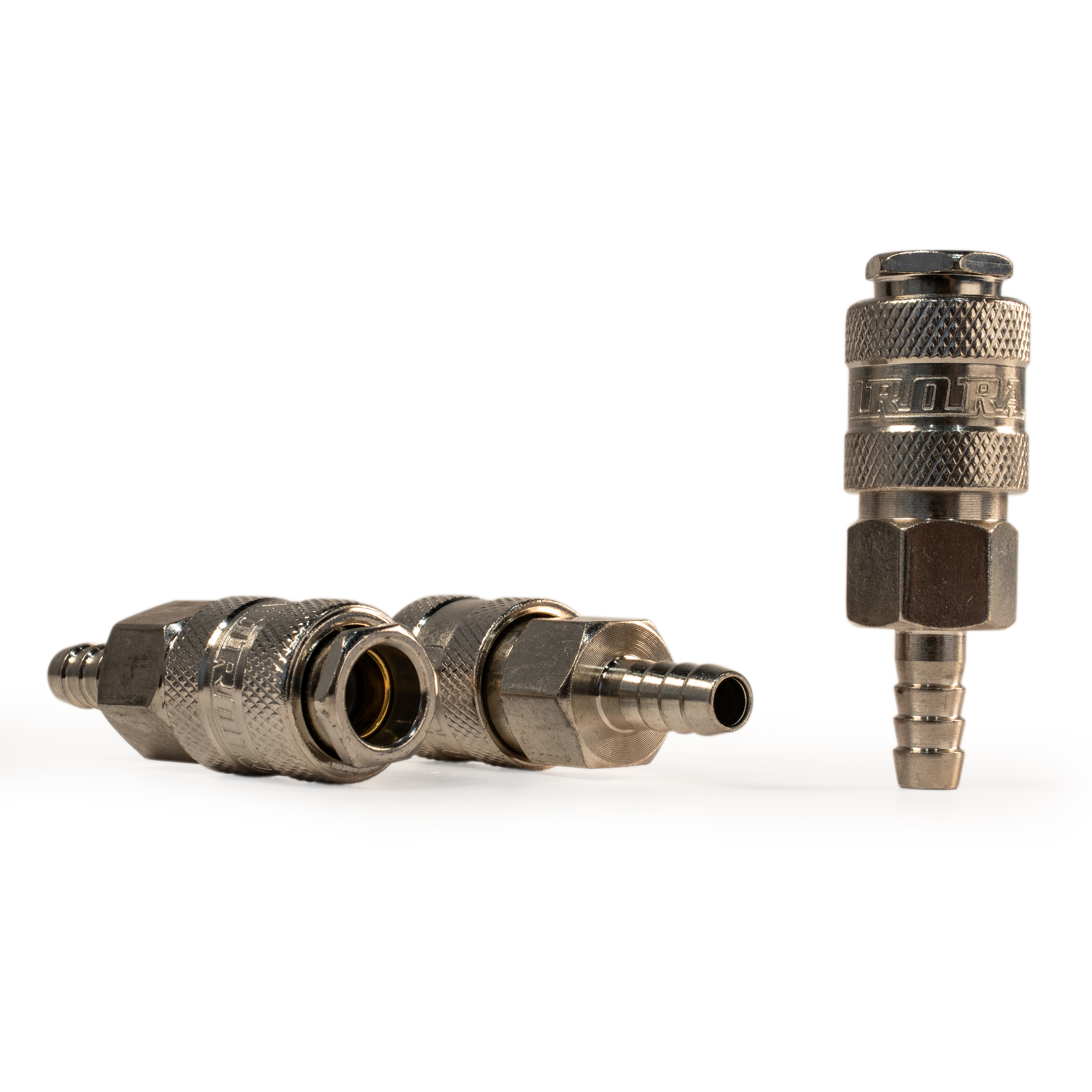 Штуцер мама ёлка d.9мм F, никелированная сталь, 50шт