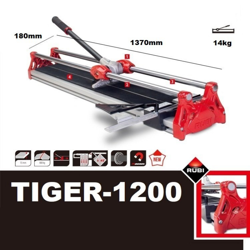 Ручной плиткорез RUBI TIGER-1200 (RUBI Hit 1200)(до 1200мм), арт.14979