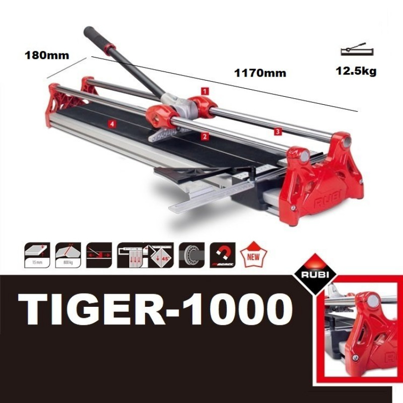 Ручной плиткорез RUBI TIGER-1000 (RUBI Hit 1000)(до 1000мм), арт.14966