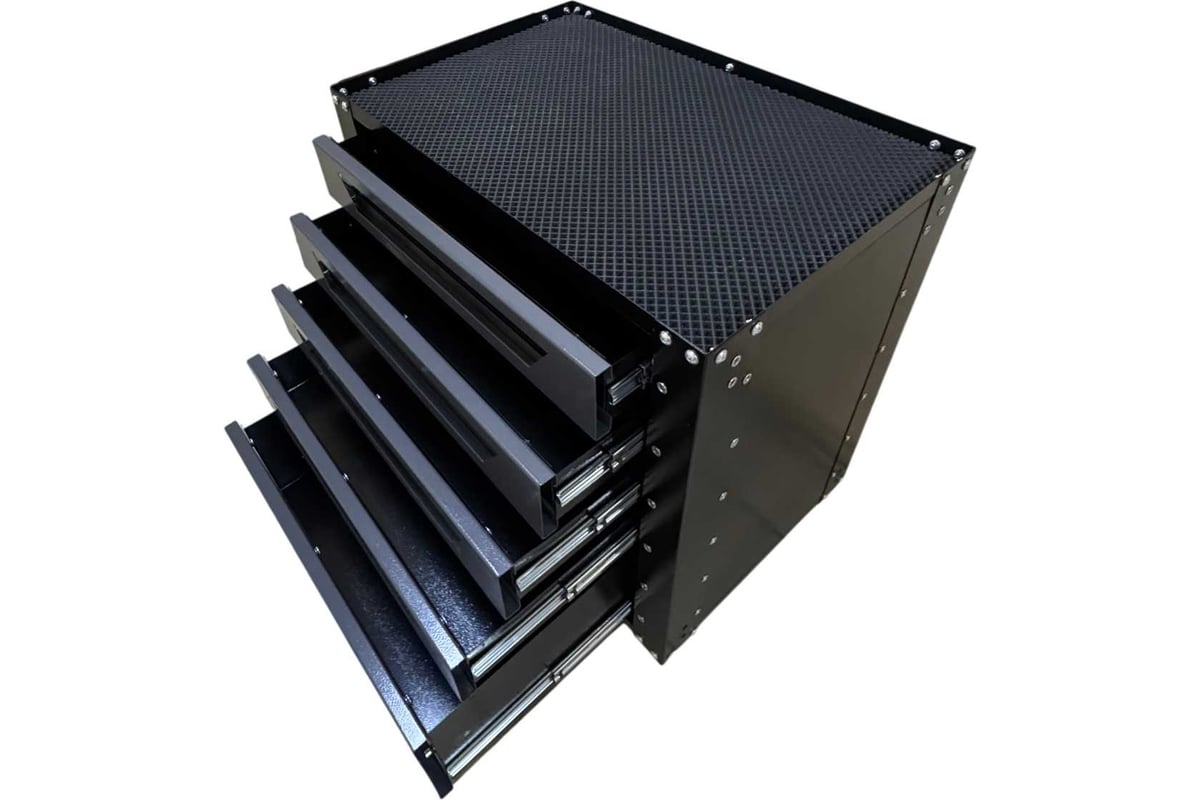 Инструментальная тележка GWT-G5N Great Wolf 5 ящиков, колеса с тормозом, серая