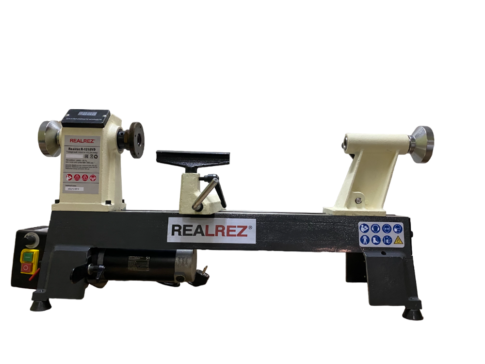 ТОКАРНЫЙ СТАНОК ПО ДЕРЕВУ REALREZ R-1218VD 550 W