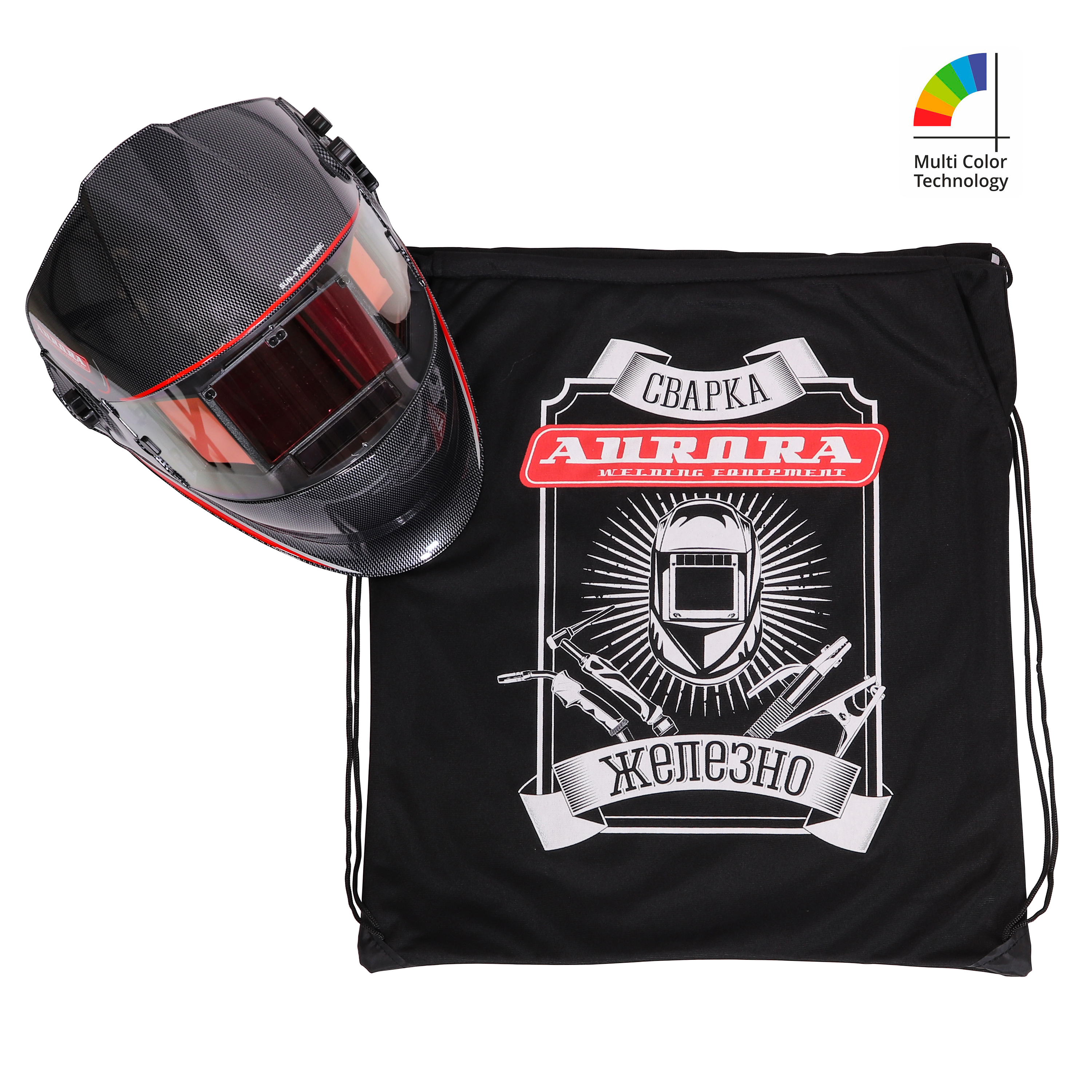 Маска сварщика Хамелеон Aurora SUN-9 PANORAMIC с сумкой