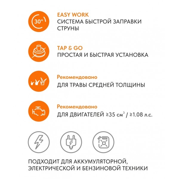 Косильная головка VILLARTEC A-Cut 109