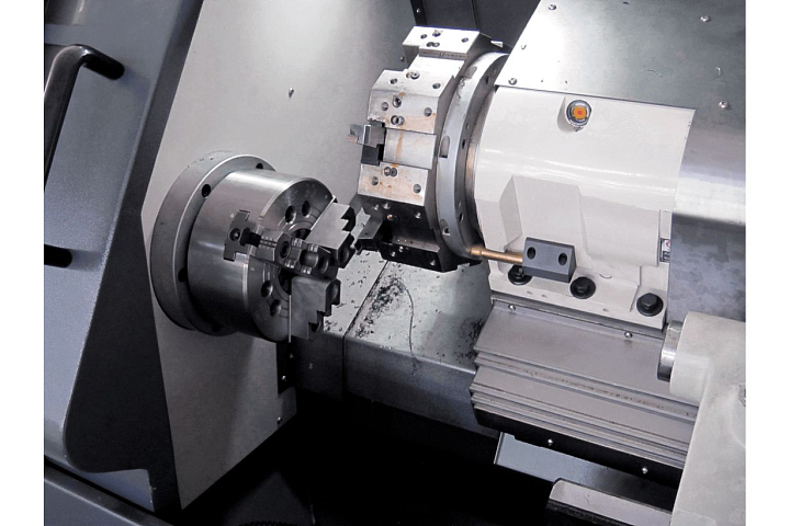 Токарный станок с ЧПУ JET KDCK-25F CNC (Fanuc 0i, гидрав. патрон, 3000 об/мин, деталеуловитель)