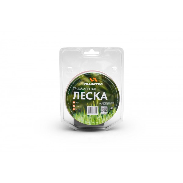 Villartec VILLARTEC Струна триммерная кр. сечения 2.7 мм х 15 м