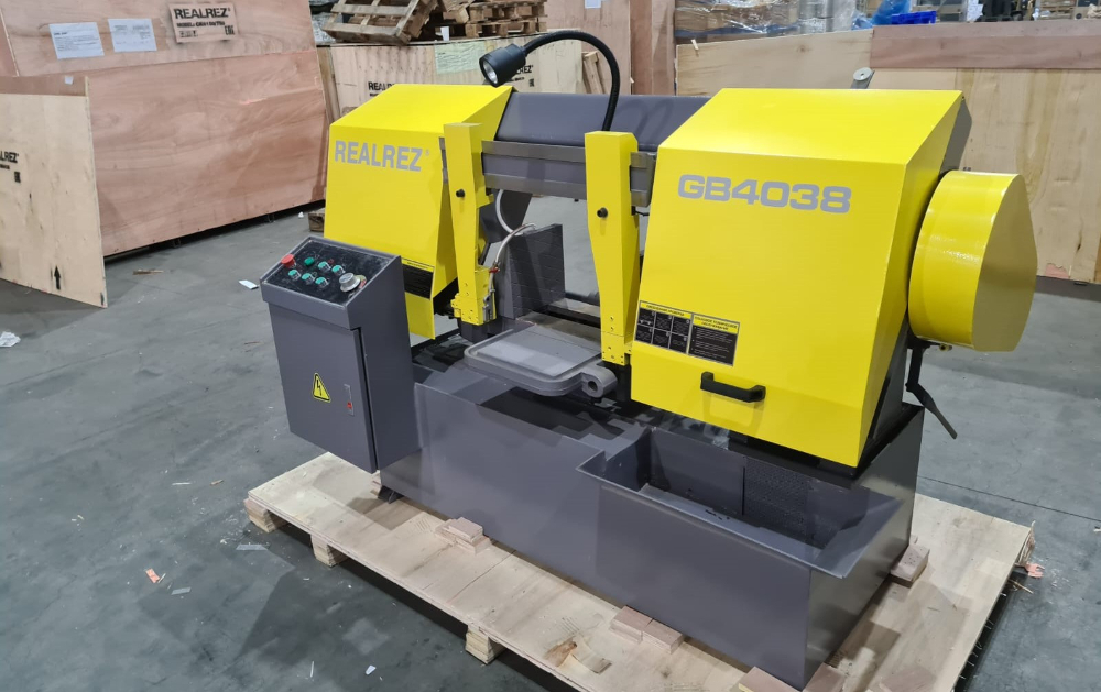 СТАНОК ЛЕНТОЧНОПИЛЬНЫЙ ПОЛУАВТОМАТИЧЕСКИЙ REALREZ GB4038
