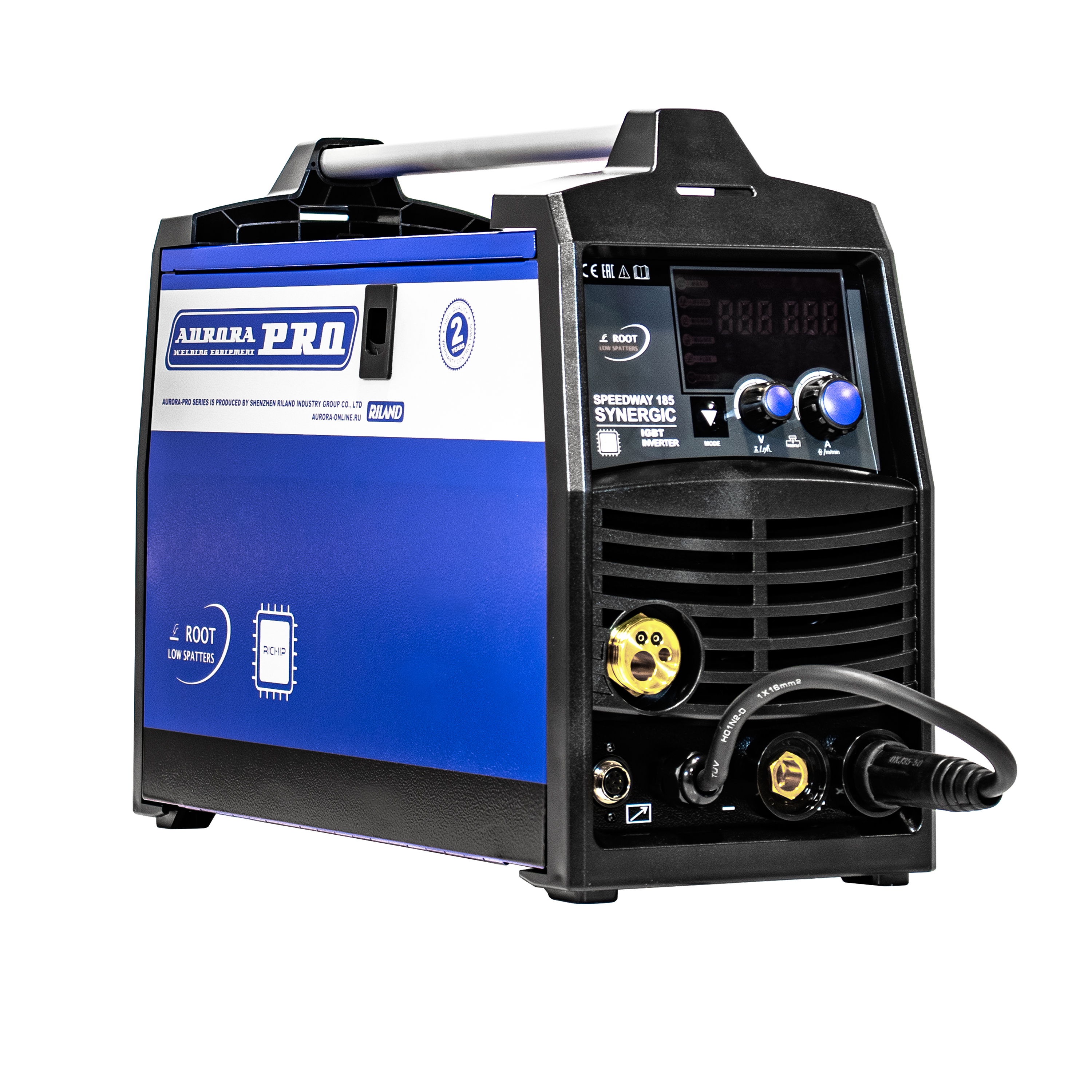 Синергетический инверторный сварочный полуавтомат AuroraPRO SPEEDWAY 185 SYNERGIC (MIG/MAG+MMA+TIG lift)