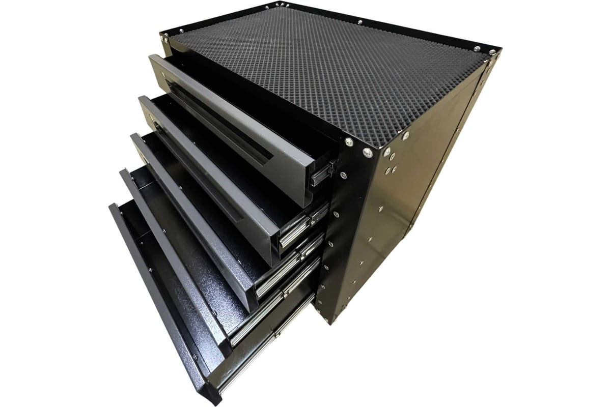 Инструментальная тележка GWT-G5N Great Wolf 5 ящиков, колеса с тормозом, серая