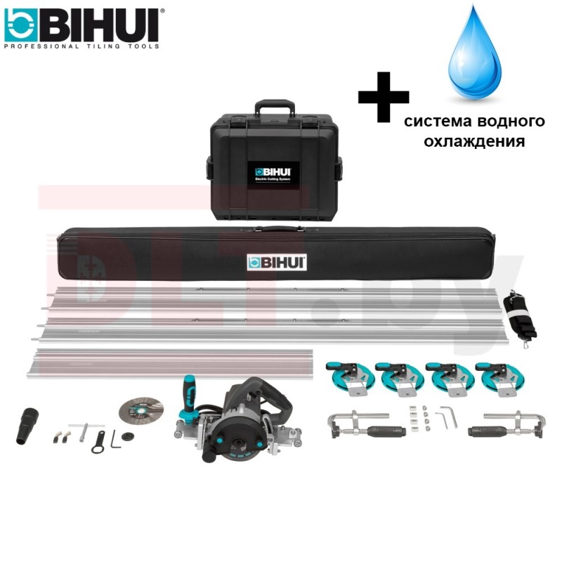 Электрический плиткорез для крупноформатной плитки BIHUI+ водяное охлаждение, арт.LFECMR water (LFRS+LFEC+LFECP)