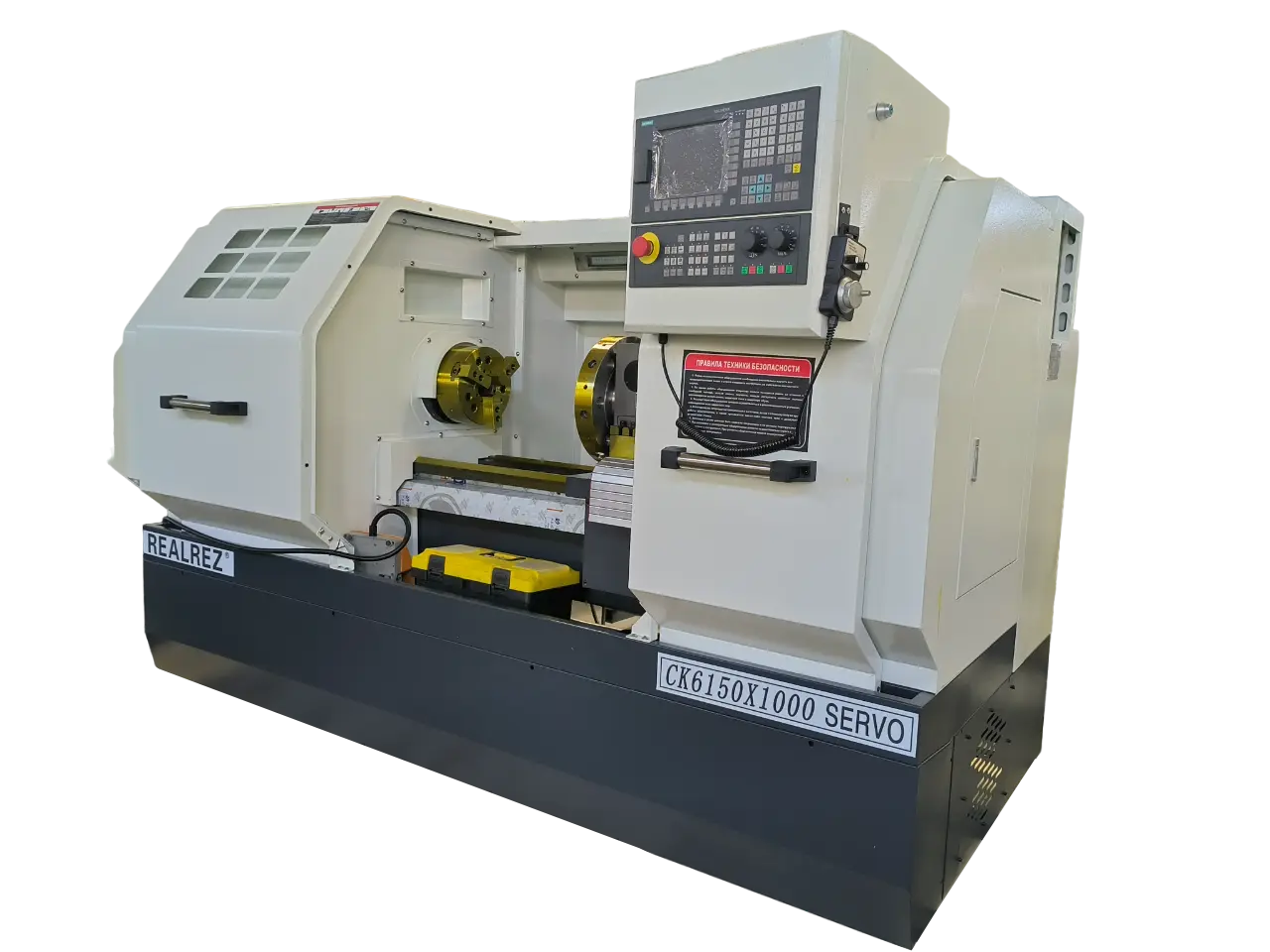 Токарный станок с ЧПУ REALREZ CK 6150х1000 SERVO + VDI